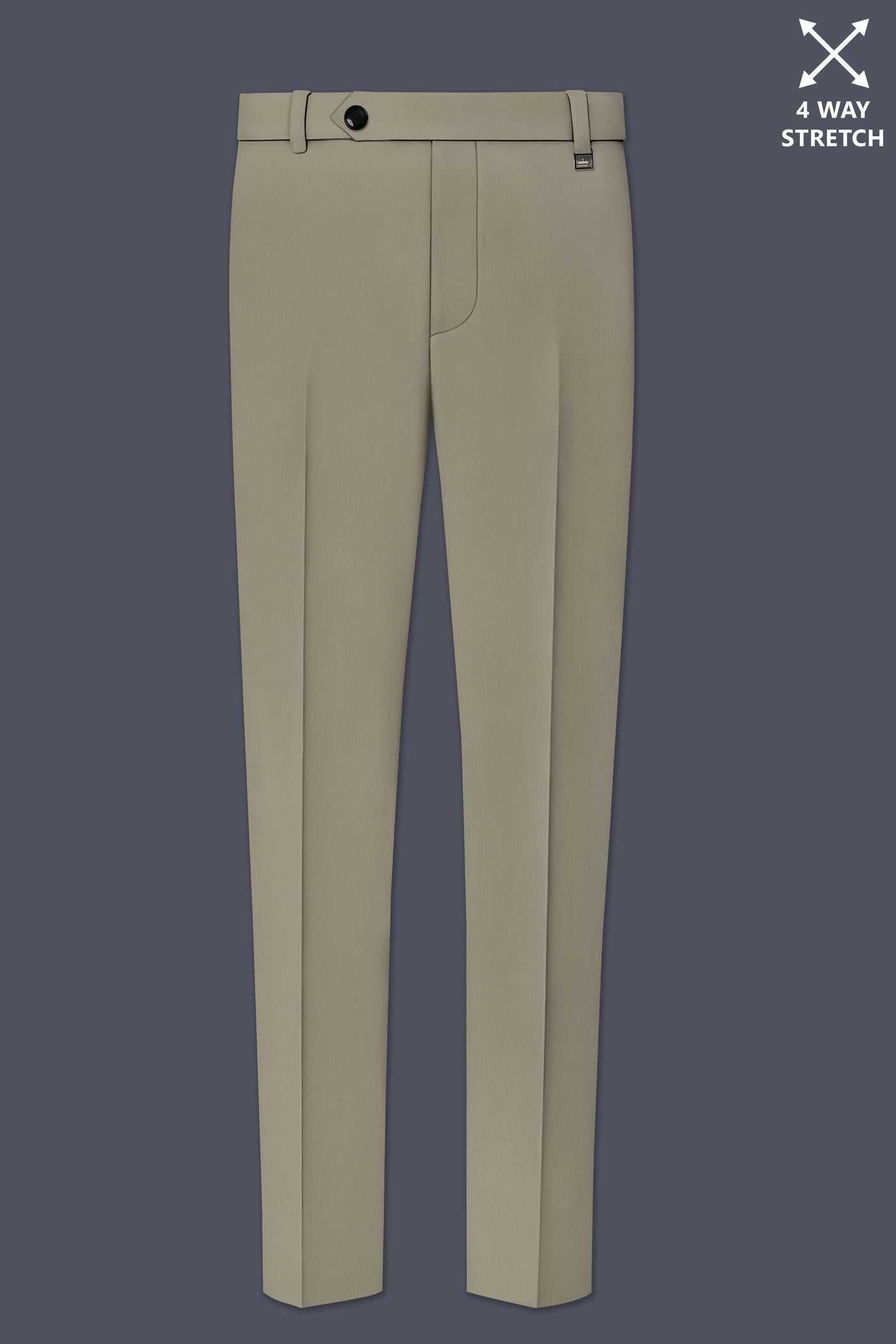 Men’s Premium 4-Way Stretch Slim Fit Formal Trousers – Beige