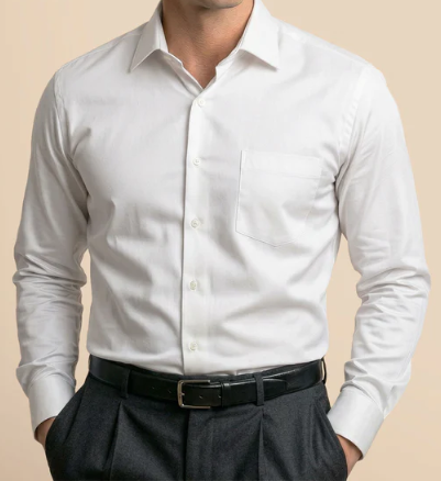 Men’s White Formal Full Sleeve Shirt