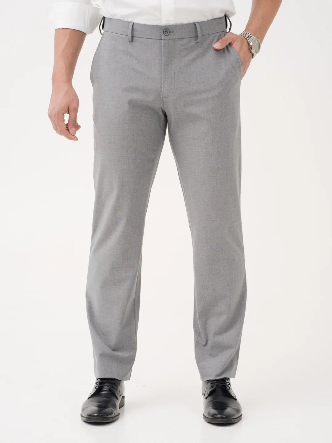Men’s Light Gray Formal Trousers