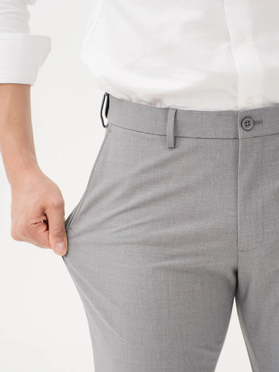 Men’s Light Gray Formal Trousers