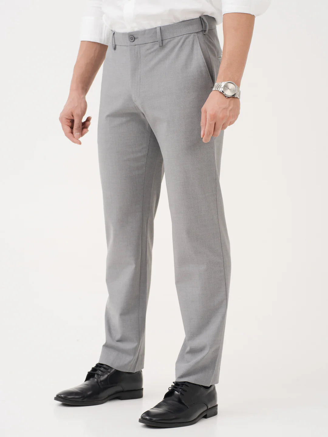 Men’s Light Gray Formal Trousers