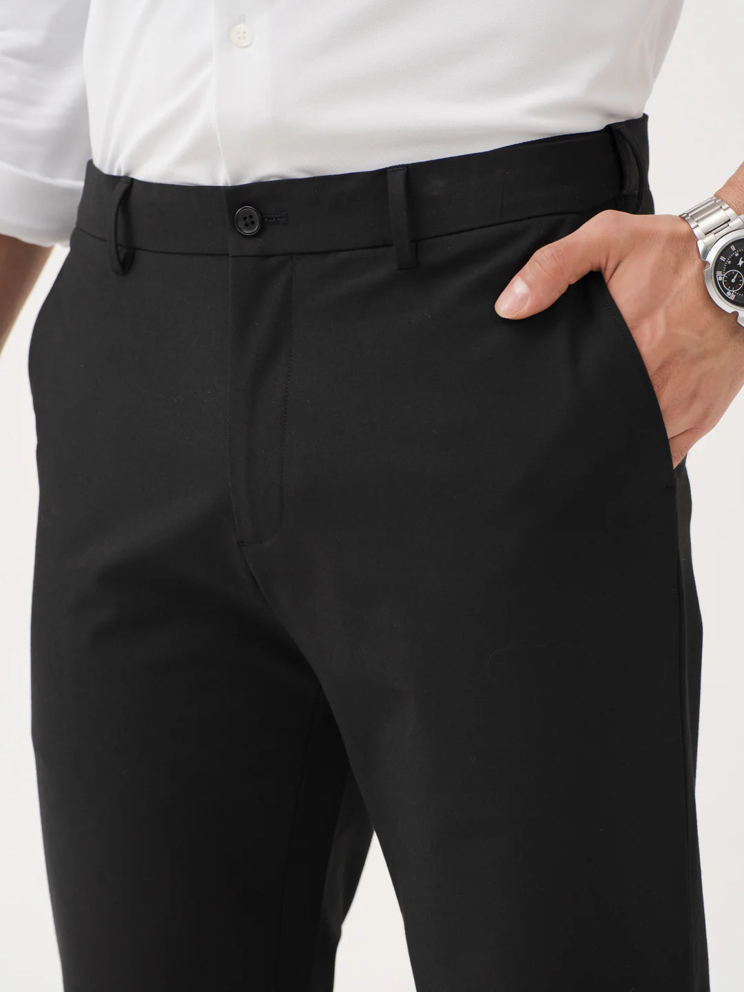 Men’s Classic Black Formal Trousers