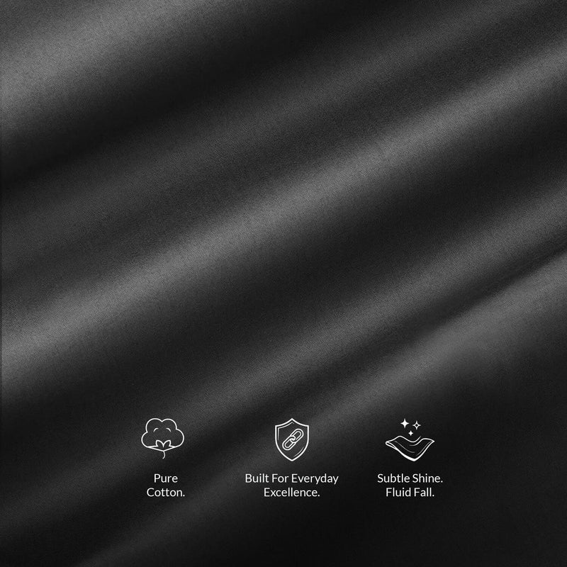 Men’s Premium Black's Grey Formal Shirt