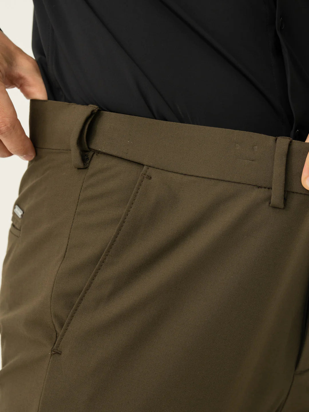 Men’s Olive Green Formal Trousers