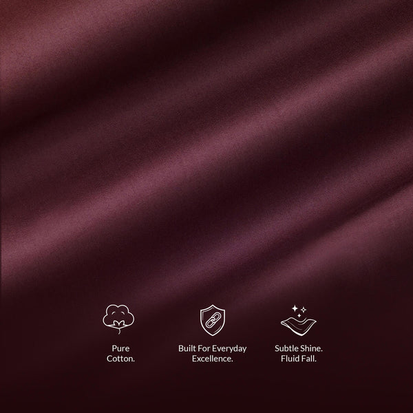 Men’s Burgundy Formal Dress Shirt