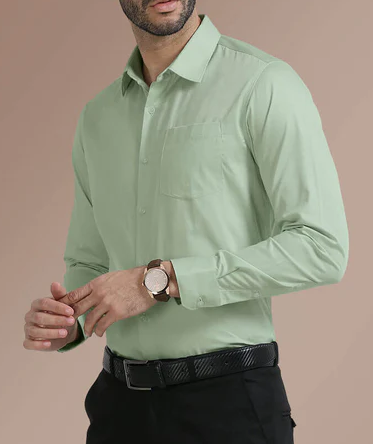 Men’s Light Sage Green Formal Shirt
