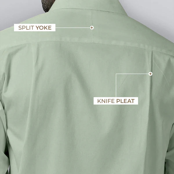 Men’s Light Sage Green Formal Shirt
