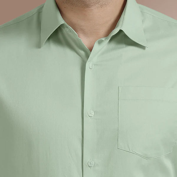 Men’s Light Sage Green Formal Shirt