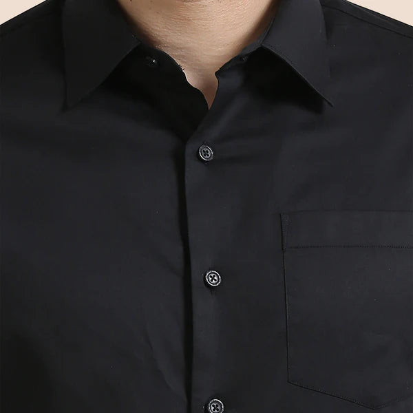 Men’s Classic Black Formal Shirt