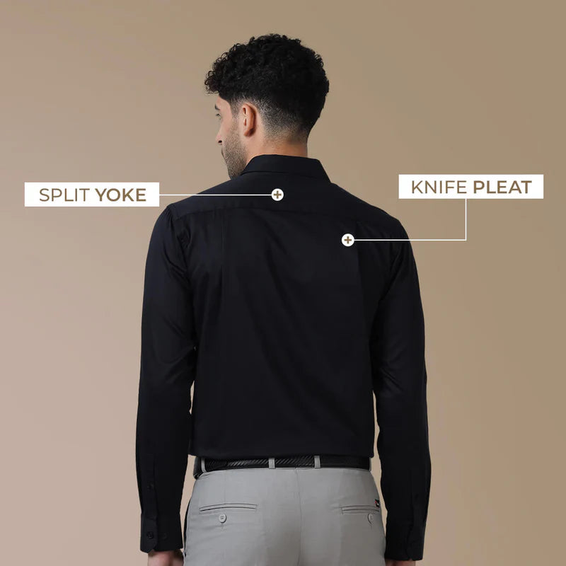 Men’s Classic Black Formal Shirt
