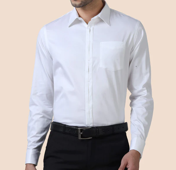 Men’s Classic White Formal Shirt