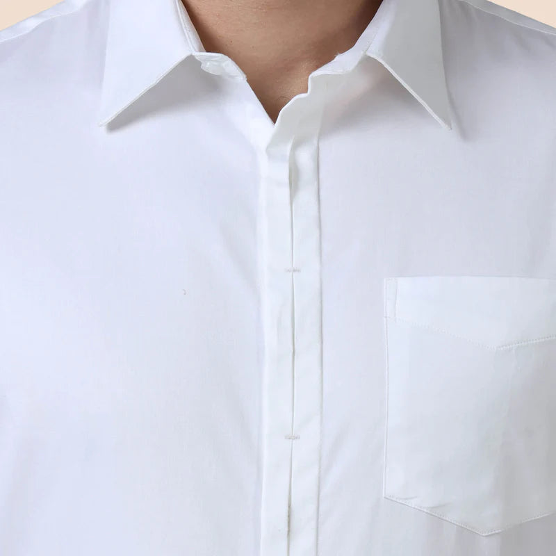 Men’s Classic White Formal Shirt