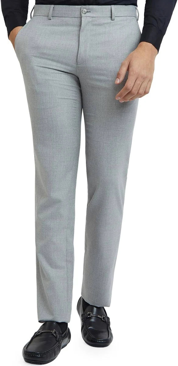 Raymond Men Slim Fit Grey Trousers