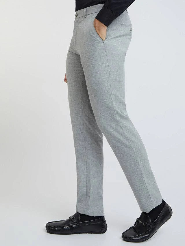 Raymond Men Slim Fit Grey Trousers