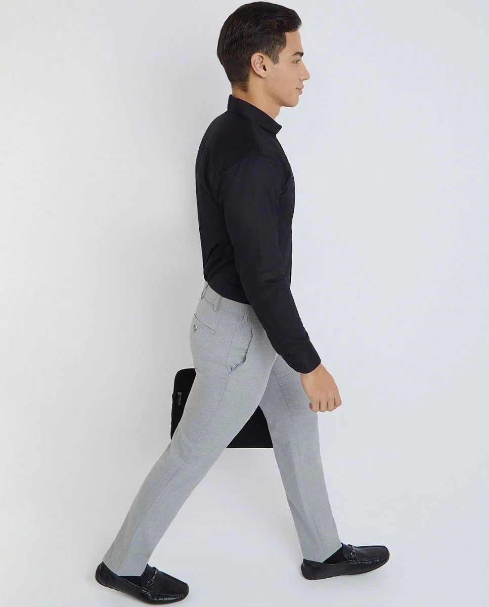 Raymond Men Slim Fit Grey Trousers